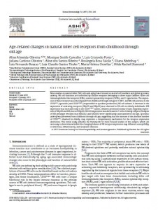 Age-related changes in natural killer cell receptors