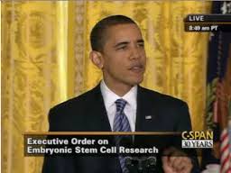 オバマ幹細胞研究令署名